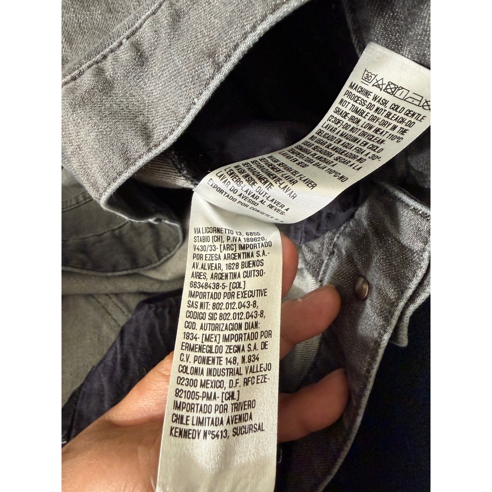 Luxury Vintage Z Zegna Mens Straight Leg Jeans Grey Wash Size 37x33 EE19 - Picture 12 of 12